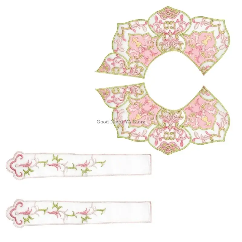 Stylish Chinese Embroidered Shoulder Cover Polyester Fabric Texture Cloth Accessory Suitable for Cloth Enthusiasts