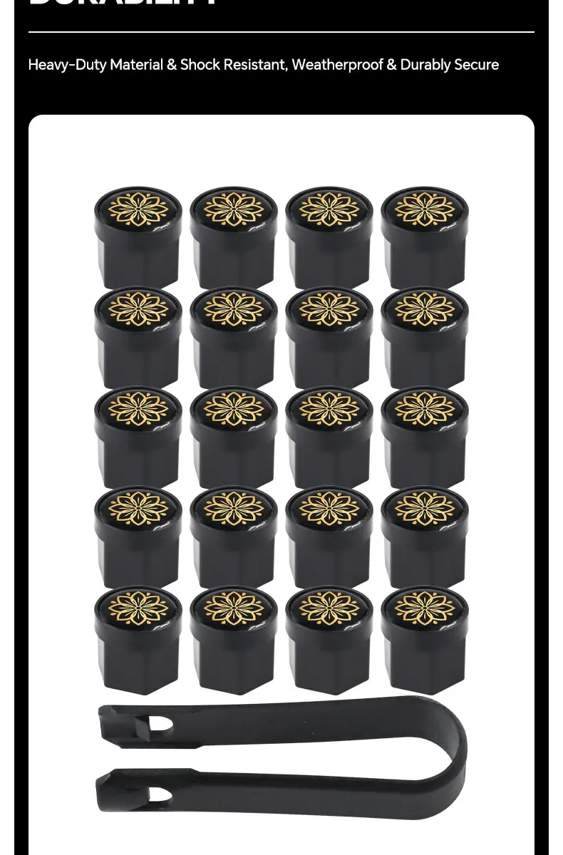 20 Stück 17mm 19mm 21mm Auto-Radmutternkappen, Universelle Schwarze Radnaben-Schutzkappen, Reifenmutternkappen, Radmutternabdeckungen – Detail 4