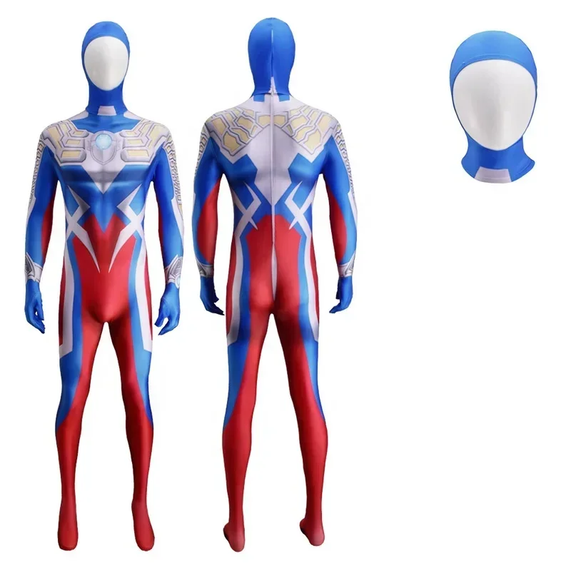 Hot Trick or Treat Bodysuit Children's Costumes Ultraman Suit Adult Halloween Costumes Ultraman Zero Cosplay Costume with Face