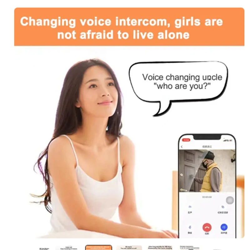 สมาร์ทไร้สาย Wifi Video Doorbell กันน้ํา 1080P HD Video Doorbell พร้อมกล้อง HD อินฟราเรด Night Vision กล้องทนทาน