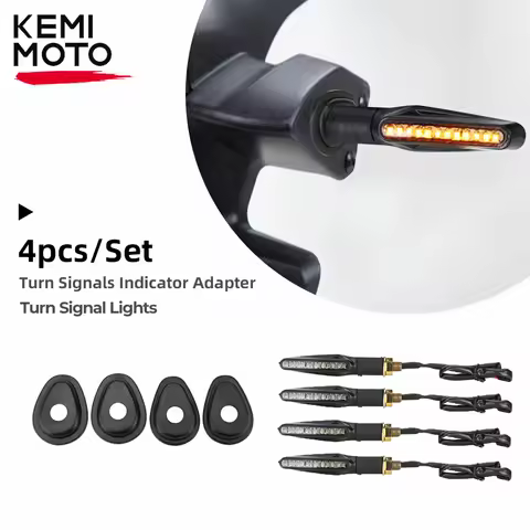 4pcs Motorcycle Turn Signal Indicator Adapter Spacers For KAWASAKI Z250 Z300 Z650 Z750 For Honda CBR600RR CB1000 For Yamaha MT09