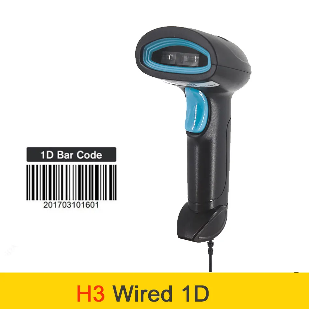 HOLYHAH A60 Laser Barcode Scanner A60D wireless 2D And A66D Bluetooth 1D/2D QR Bar Code Reader PDF417 for IOS Android IPAD