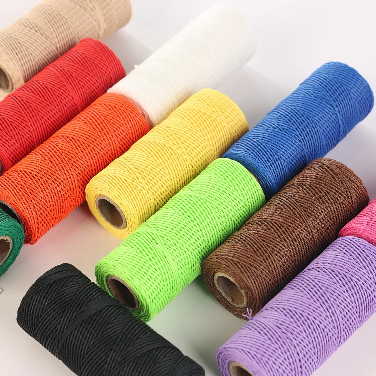 1mm 80Meter/Roll Waxed Thread Leather Sewing Tools Bookbinding DIY Weave Craft Polyester Stitching String Cord Repair Thread