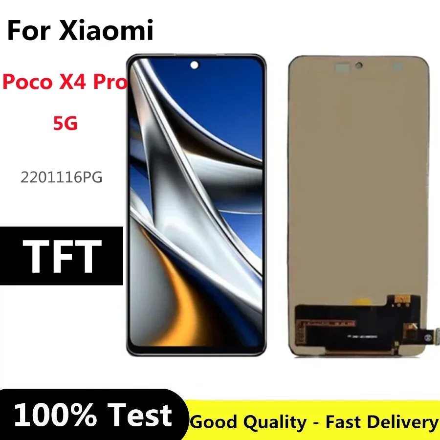 6.67'' TFT For Xiaomi Poco X4 Pro 5G 2201116PG LCD Display Touch Screen Digitizer Replacement for Poco X4Pro 5G display