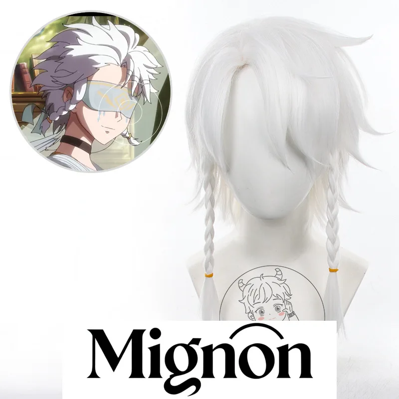 

Identity V Pure White Prophet косплей парик pv версия короткие волосы плетеные косички подарок на Хэллоуин