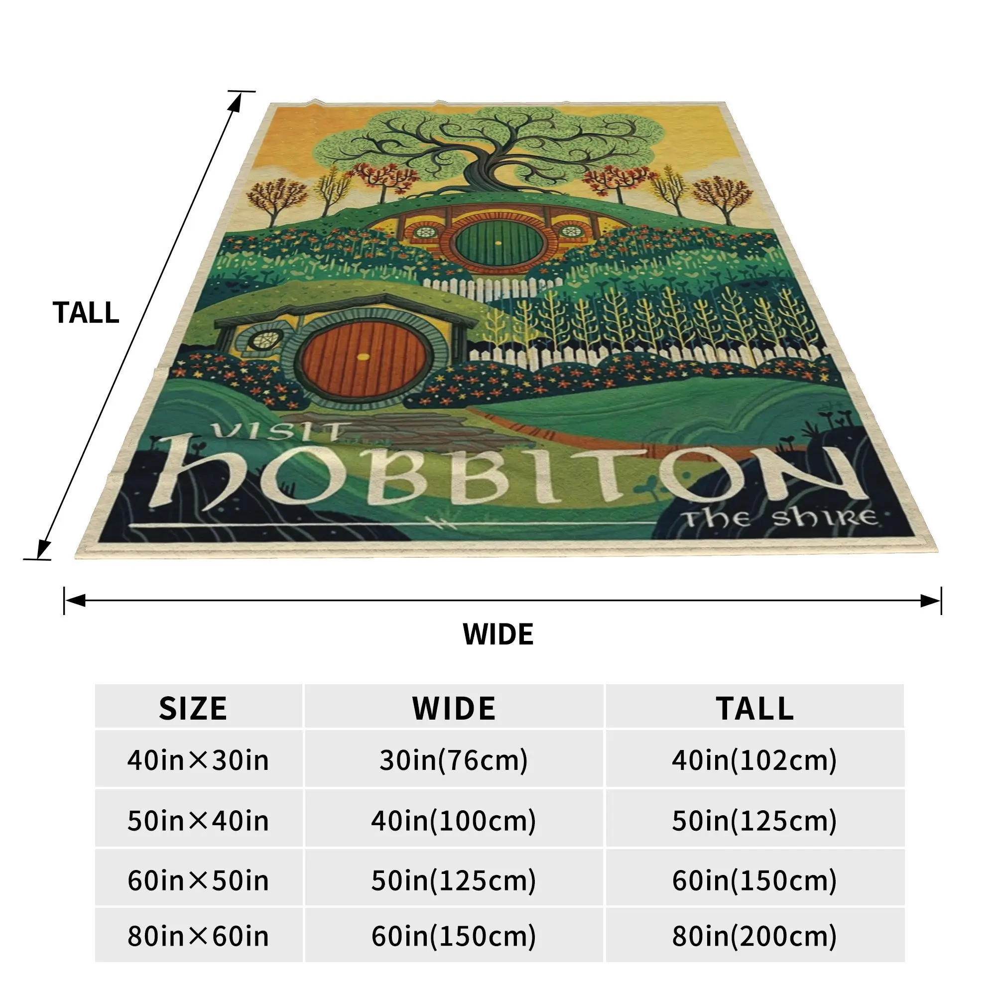 visit the shine poster-1 Blanket Soft Warm Flannel Throw Blanket Cover for Bed Living room Picnic Travel Home Couch