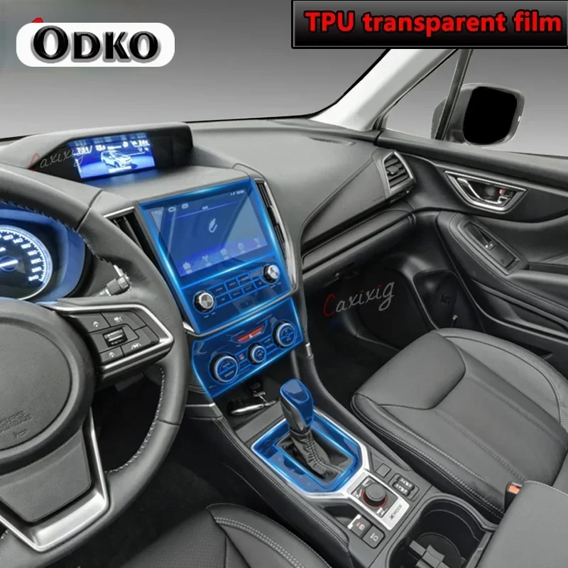 

For Subaru Forester 2019-2020 Car Interior Center console Transparent TPU Protective film Anti-scratch Repair film Accessories