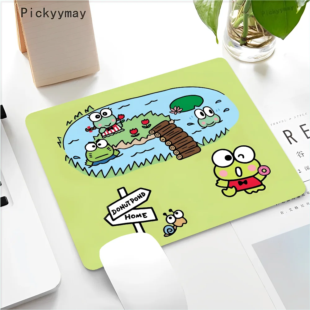 Kawai K-Kero K-Kero K-Keroppi Floor Mat Small Office Computer Desk Mat Table Keyboard Big Mouse Pad Laptop Cushio Home Decor