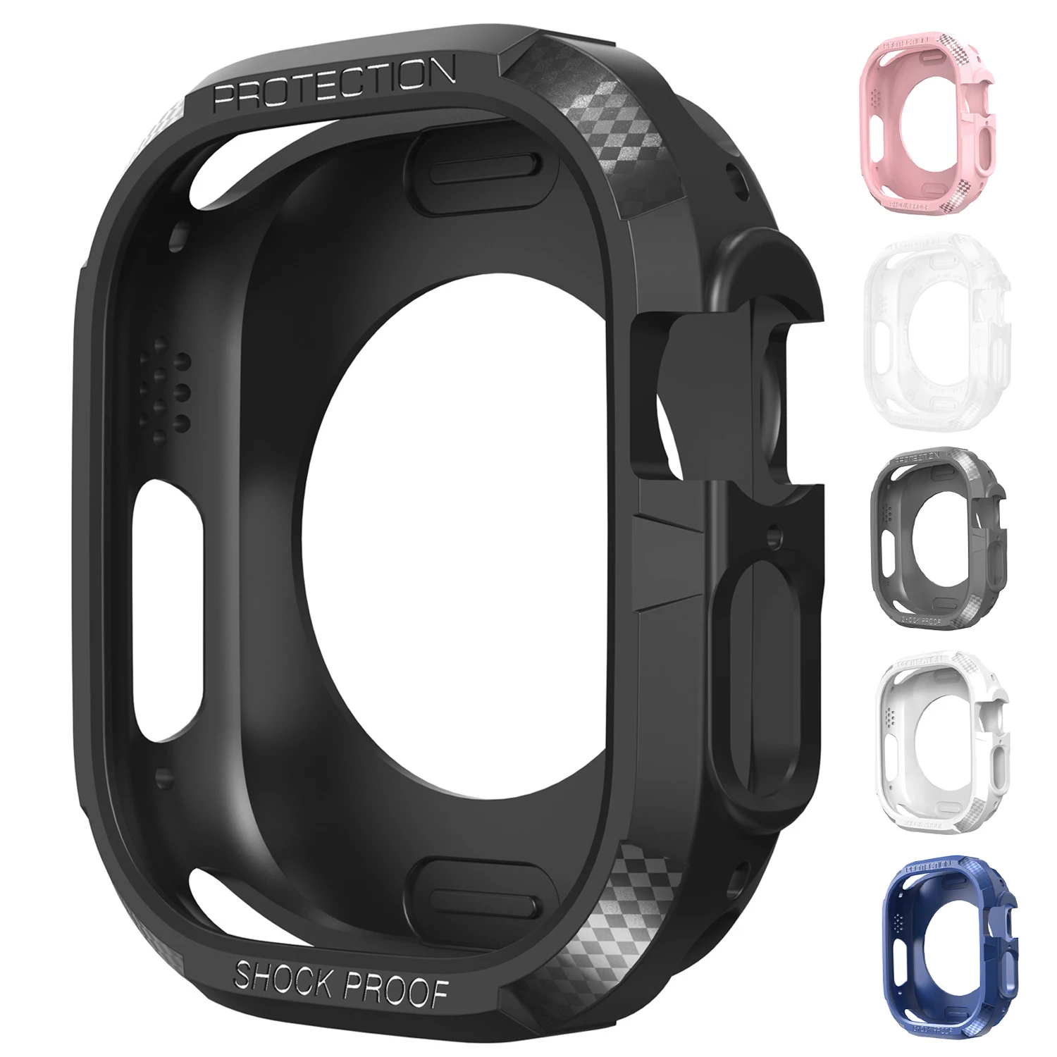 Full Coverage Case for Apple Watch Ultra 49mm Soft TPU Clear Screen Protector Cover Bumper iWatch Series 8 Pro Ultra Accessories