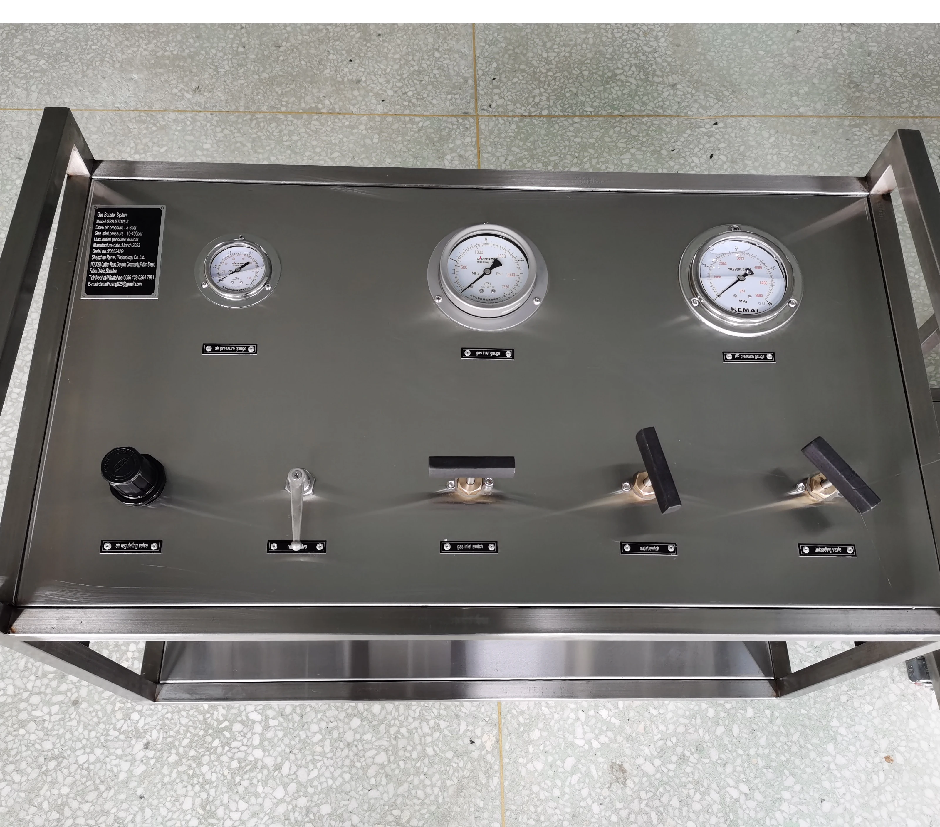 China Factory Supply GBS-STD60 Pneumatic Gas Booster System  Nitrogen Charging System