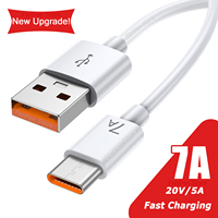 7A USB Type C Cable 100W Super-Fast Charging for Huawei P40 Mate 30 Honor Fast Charge Data Cord for Xiaomi POCO Oneplus Realme