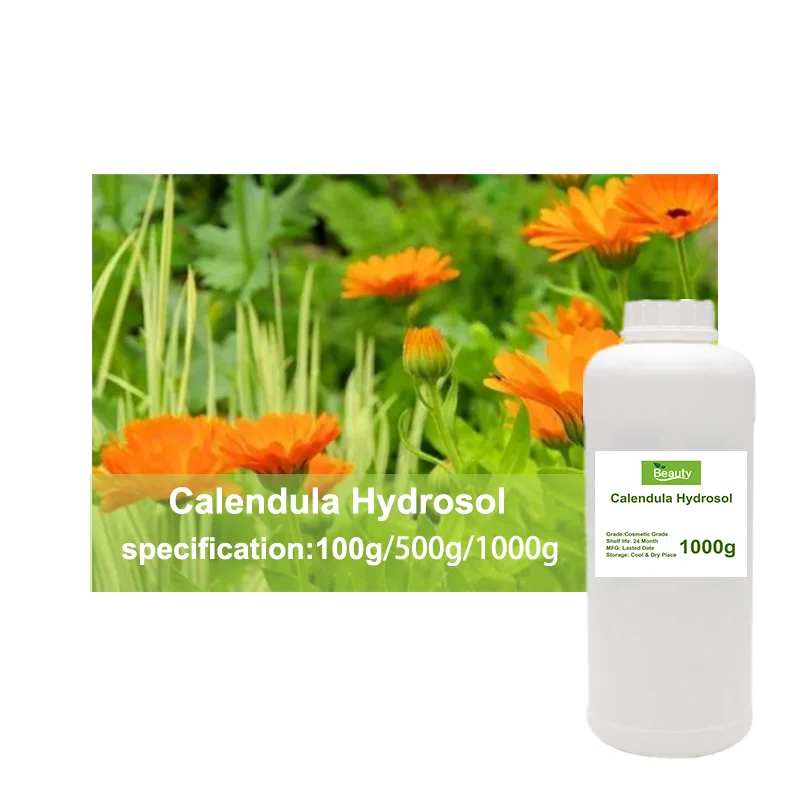 

Hot Selling Cosmetic Raw, Calendula Hydrosol，skin whitening，Moisturize, lighten and soothe pores