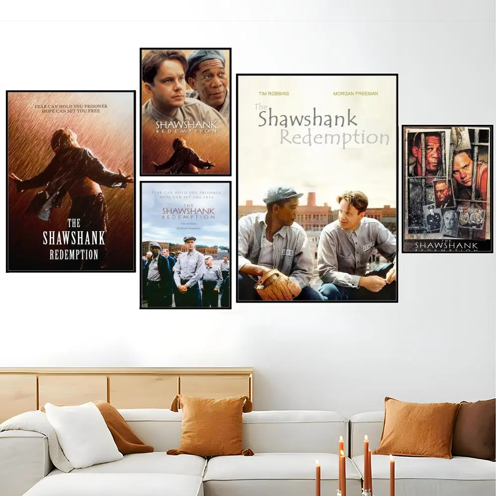 Affiche du film The Shawshank Redemption, impressions d'art esthétique minimaliste moderne, décoration de chambre à coucher, cuisine, maison, affiches d'art, cadeaux
