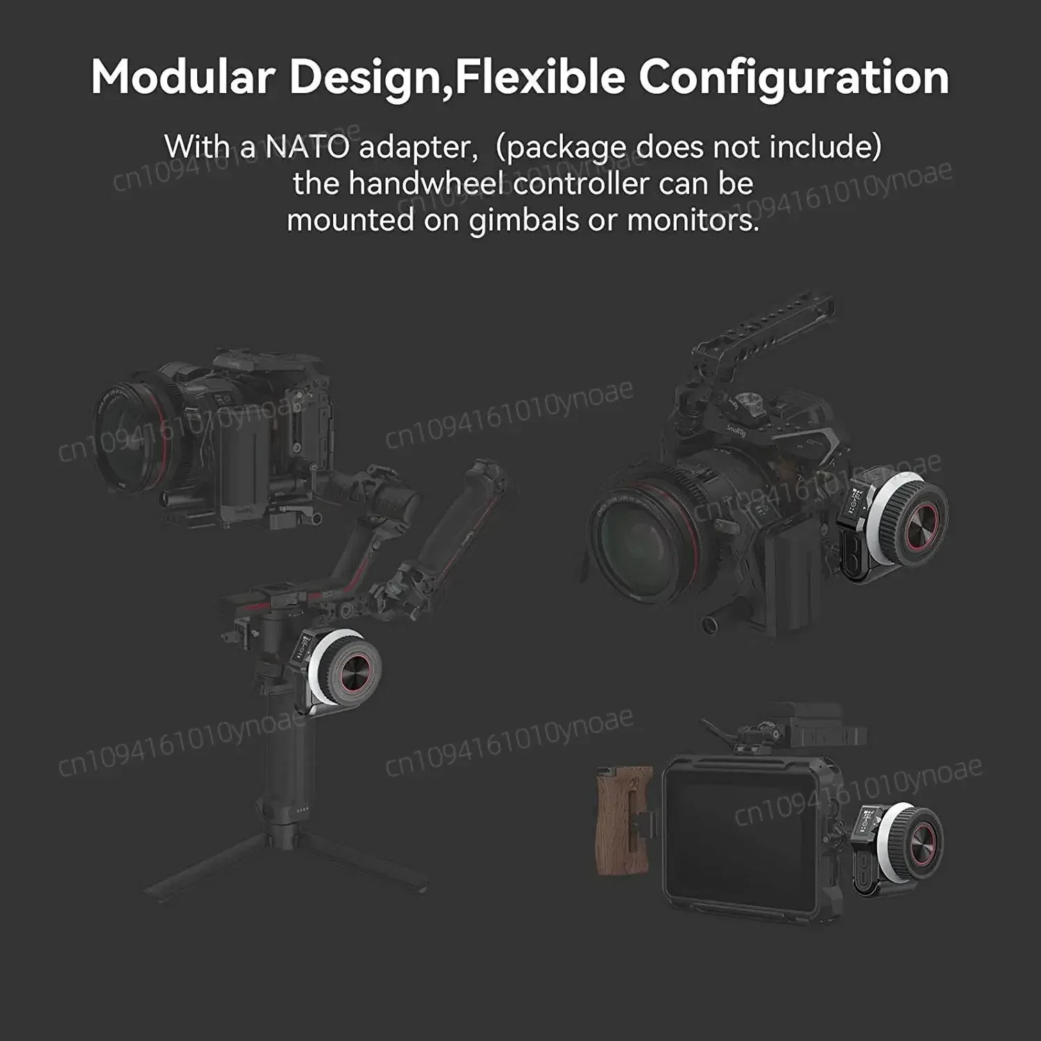 Em estoque controlador de volante sem fio Smallrig Magicfiz com display OLED de 0,96"-3262