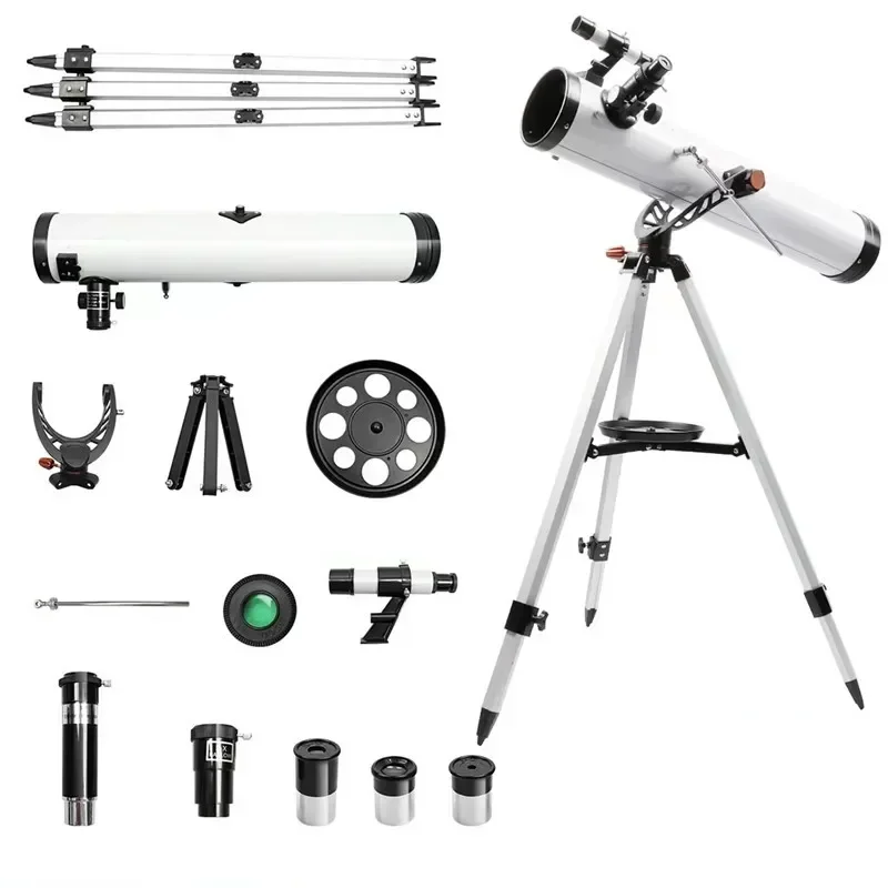 تلسكوب فلكي عاكس لمسافات طويلة لمراقبة السماء للبالغين والأطفال