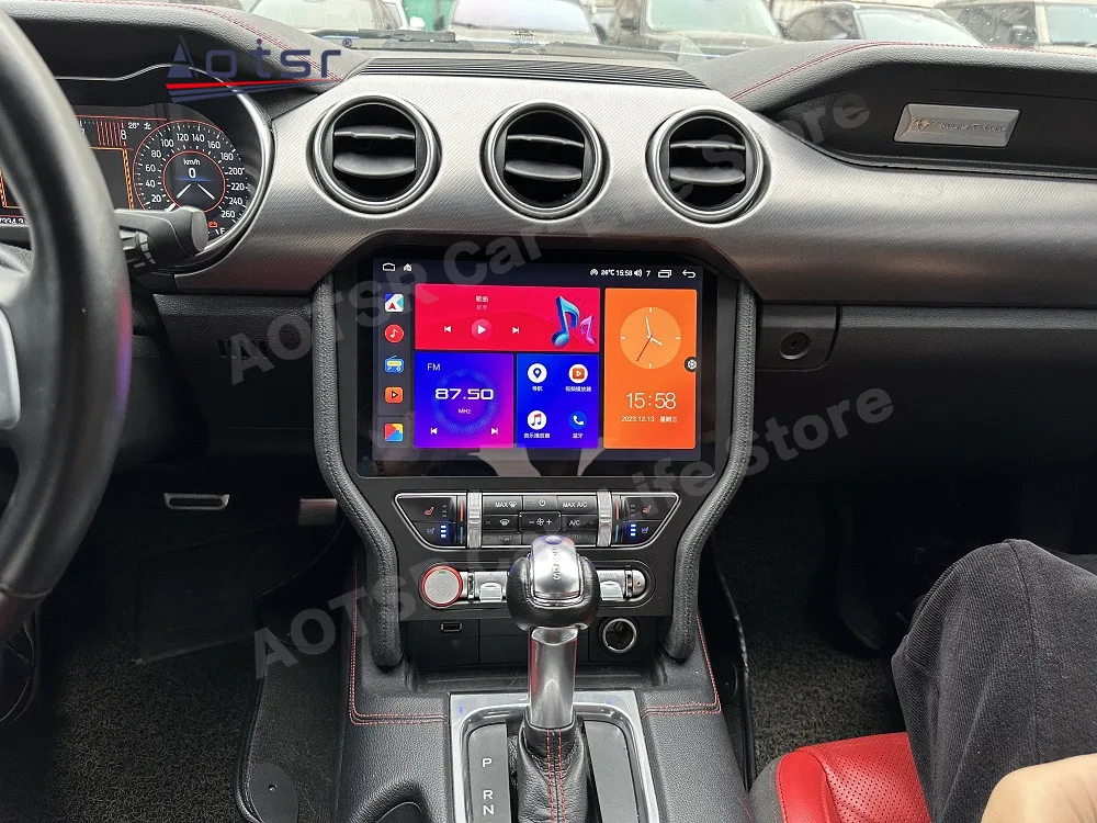 Automotive Multimedia Android 13 For Ford Mustang 2015 2016 2017 2018 Car Intelligent System Radio GPS Navi Head Unit Bluetooth