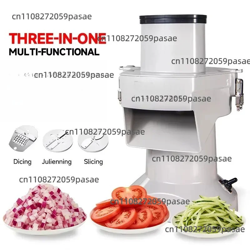 MOSEENER Easy Operation 200 W Vegetable Slicer Green Onion Cutter Machine for Fruit Dragon Fruit/Mango/Strawberry/Vegetable