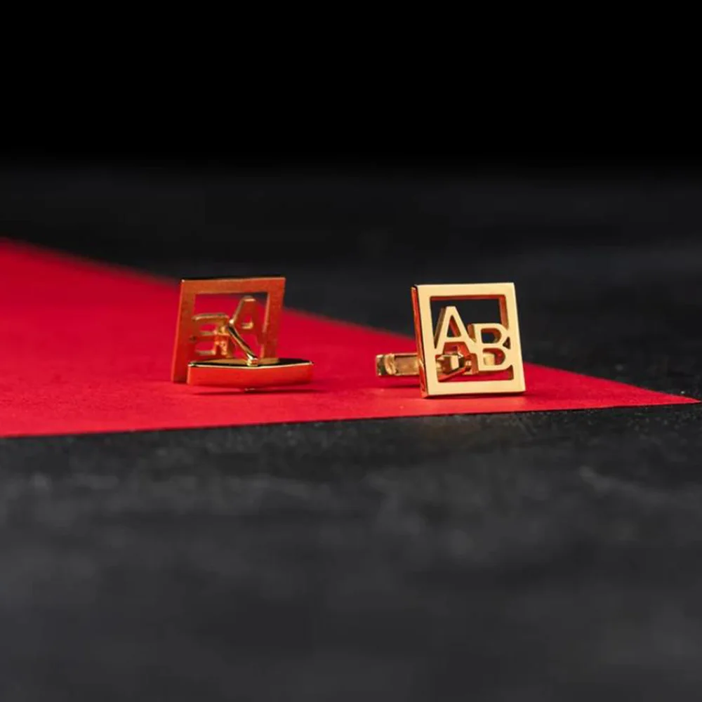 Custom Sterling Silver Initial Cufflinks-Personalized Name Cufflinks-Customized Cufflinks-Groomsmen gift-Initials Cufflinks