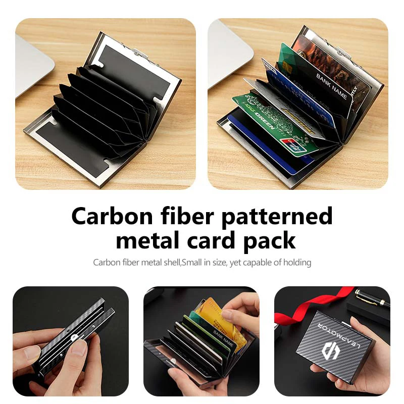 For Leapmotor Fashion Men's Wallet Metal Male Card Bag Credit Card Driver's License Storage Bag T03 S01 C11 C01 C10 C16 2024