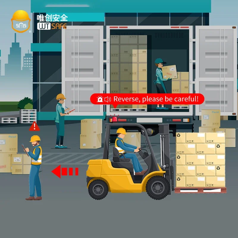 Factory forklift overspeed alarm speed sensor forklift speed control device