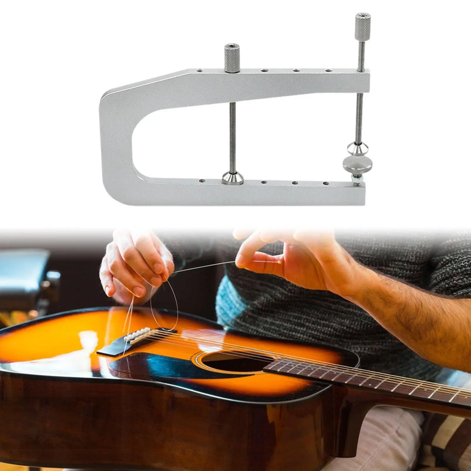 

Acosutic Guitar Bridges Clamp Easy Installation Guitar Bridge Install Clamp