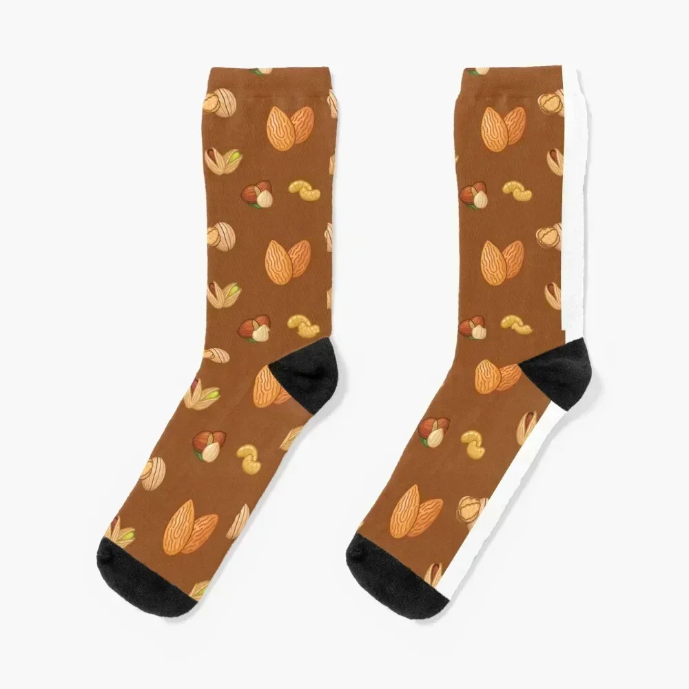 

Nut pattern cute Socks basketball kawaii Stockings man Socks Men Women's set men cotton high quality winter Women's Socks Men's