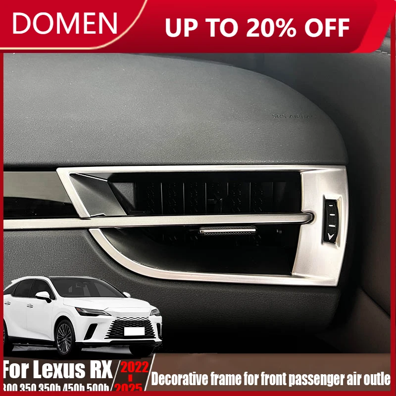 

For Lexus RX 300 350 350h 450h 500h 2022-2025 front passenger air outlet decorative frame car interior decoration accessories