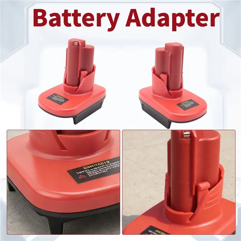 ABSE-DM20M12 Battery Adapter For 20V For 18V M18 Battery Convert To For 12V Cordless Tools Easy T