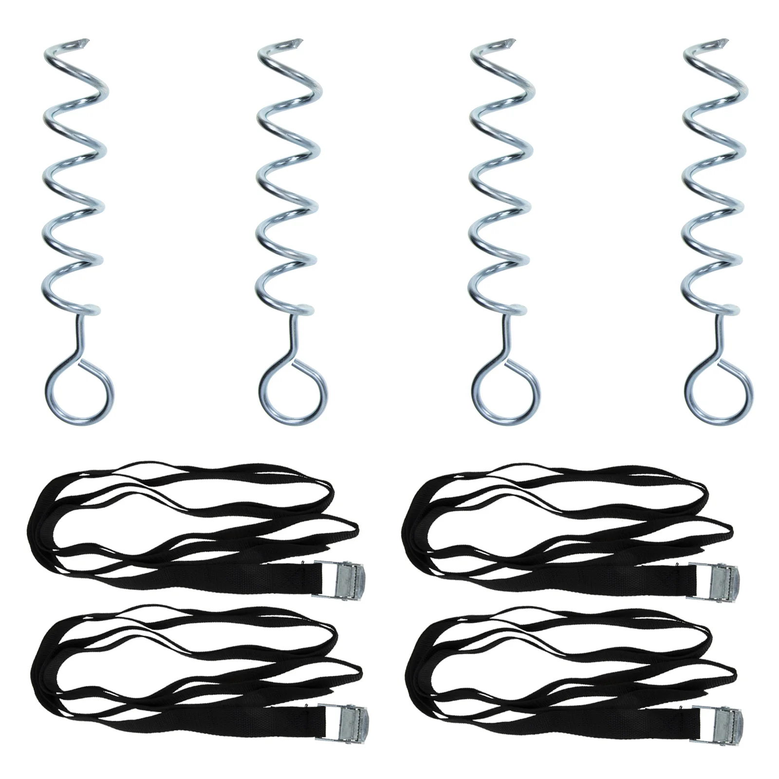 

1 set Tent Pegs Heavy Duty Ground Stakes Dog Resistant Outdoor Camping Hiking Tent Accessory Spiral Shaped