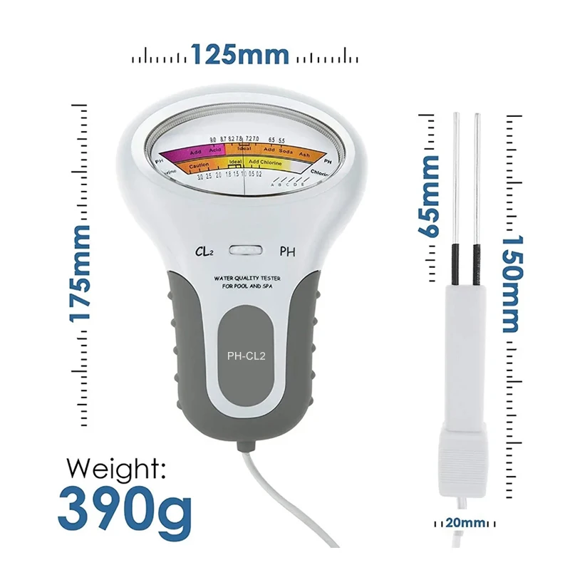 Water Quality Tester for Swimming Pool Aquarium Water PH Meter Swimming Pool Water Quality Tester Aquarium