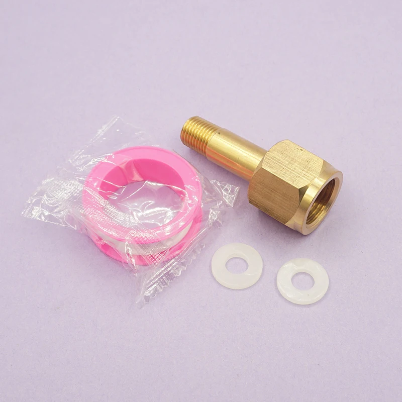 Tuerca reguladora de CGA-320, boquilla con arandela, regulador de CO2, accesorios para botellas de entrada, reparación, tuerca reguladora, boquilla (roscas derechas)