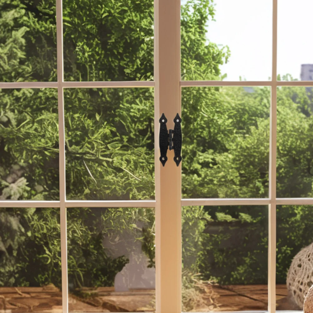 

4pcs Iron Cabinet Hinges Duty Furniture Hinge For Door Shelf Drop Leaf Table Rustic Hardware Hidden Hinge