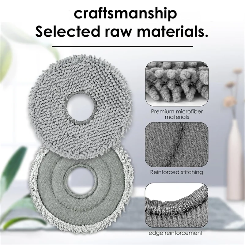 

ABUD-Mop Pads For Roborock Saros Z70/Saros 10R/Qrevo/Qrevo S,/Qrevo Pro/Qrevo Master/Qrevo Slim/Qrevo Curv Vacuum Cleaner Parts