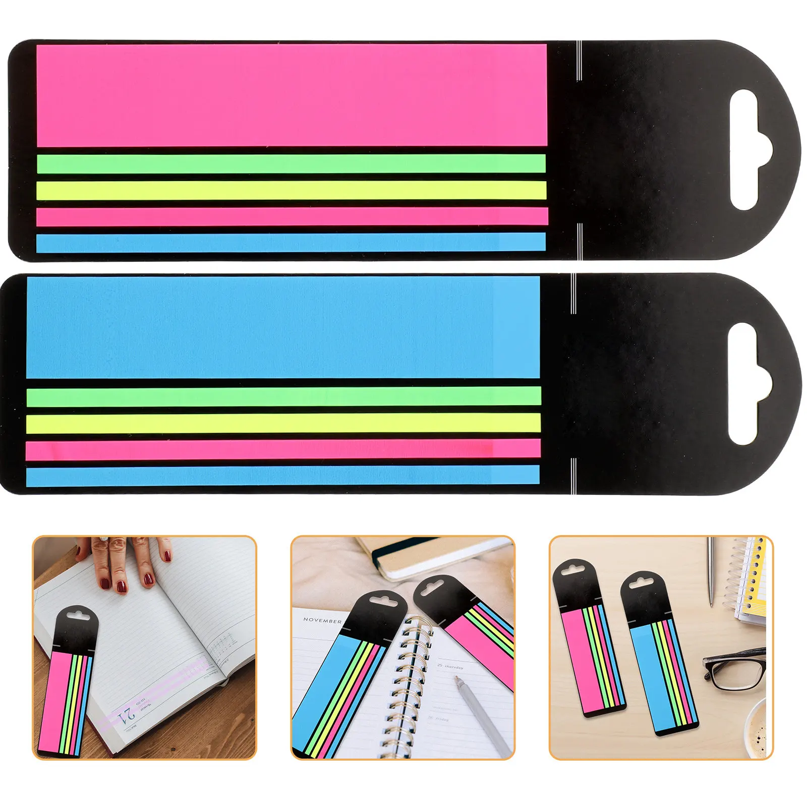 

2 коробки цветных индексных закладок-стикеров для чтения, флуоресцентные маркеры страниц, инструмент для выделения предложений, обучающий инструмент для учителей