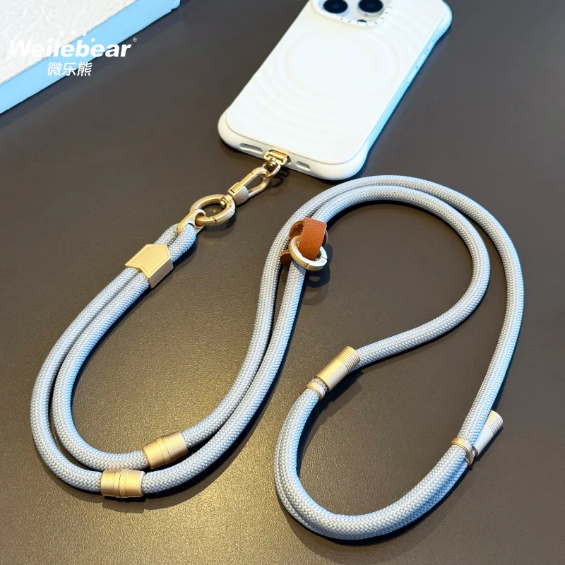 حبل للهاتف المحمول، سلسلة ماسنجر للرقبة ثلاثة في واحد قابلة للتعديل من الجانب والخلف، حبل للمعصم في الهواء الطلق مضاد للسرقة ومضاد للضياع #2