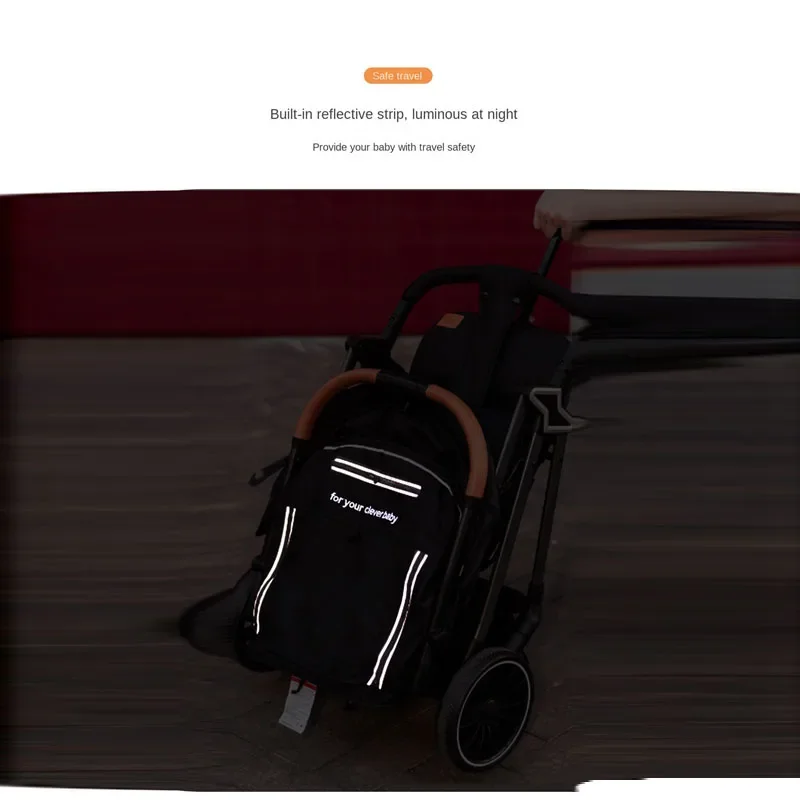 Folding Stroller High-view Lightweight Multifunctional Stroller Two-way Swivel Seat Shock Absorbing Newborn Baby Stroller