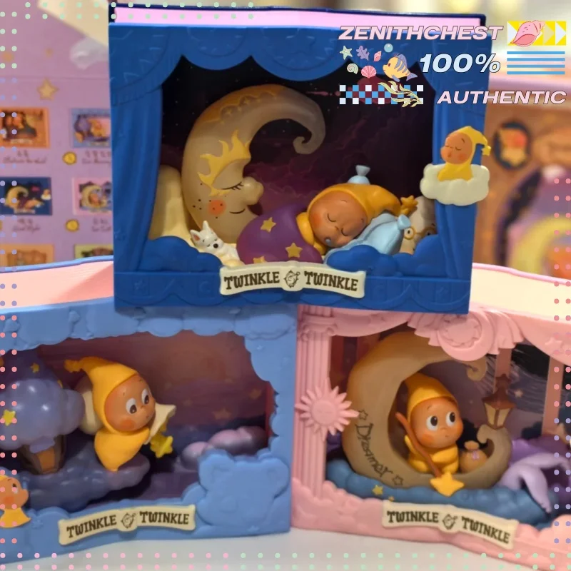 Authentic POP MART Twinkle Twinkle Light Up Series Scene Sets Series Blind Box Unique Desk Decor Gifts An Experience Like