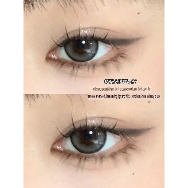 ผงอายไลเนอร์สองสีที่ละลายน้ําได้ของ GELLA ช่วยยืดมุมด้านนอกของดวงตาด้วยแปรง