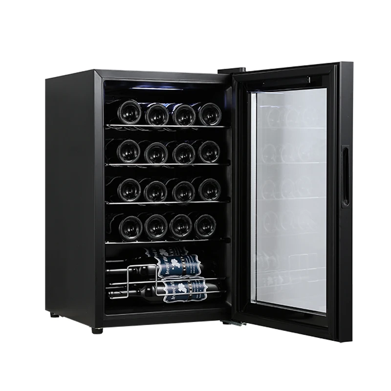 Custom Wine Fridge Electric Single Zone Compressor Refrigeration Storage Red And White Wine