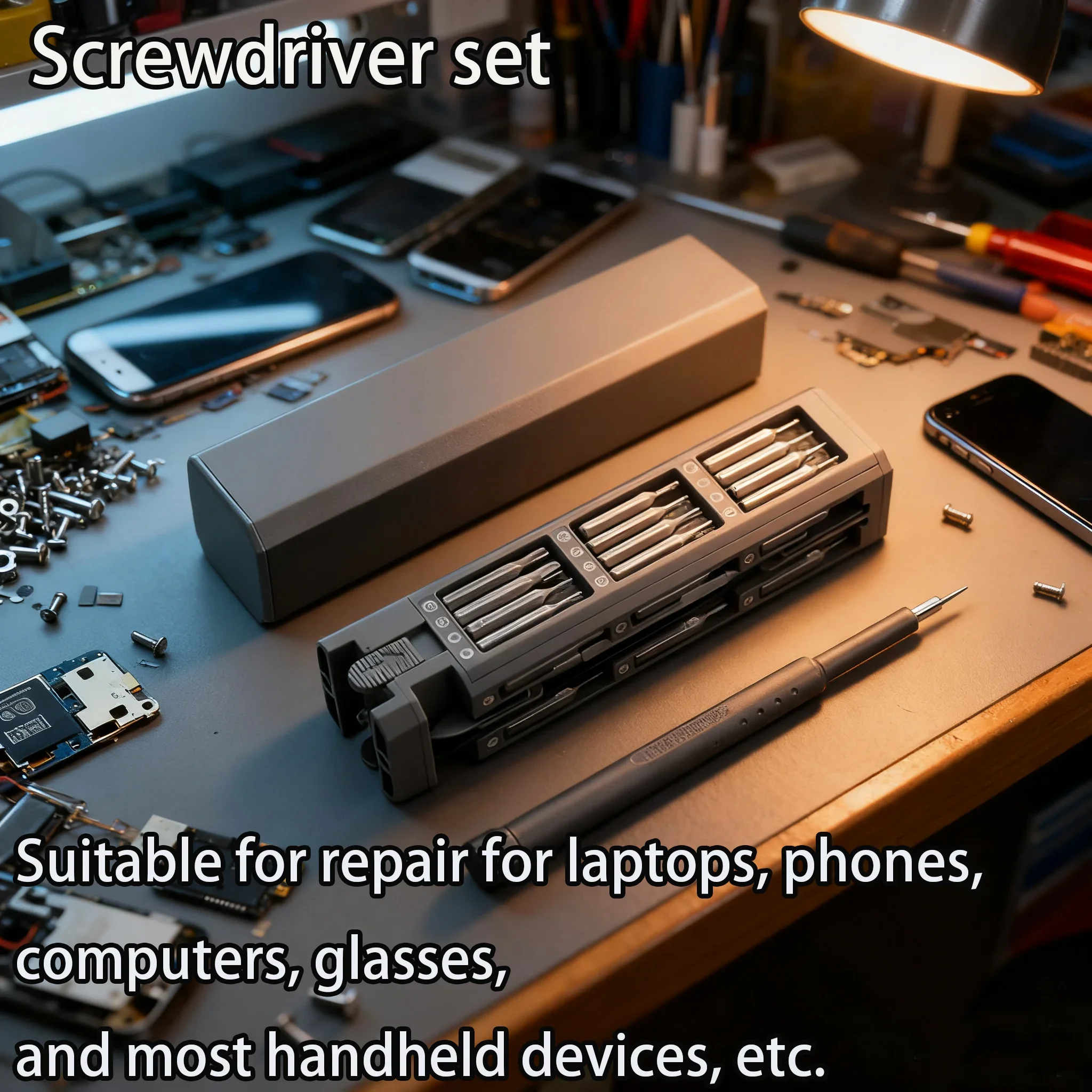 46 in 1 Screwdriver Set Precision Magnetic Screw Driver Bit Professional Multi-Function Repair Tool for Mobile Phone Watch Compu