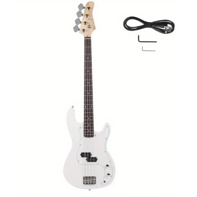 Four-string Electric Bass Guitar Teenagers Are Beginning To Play Rock 4-string Bass Professionally Beginners Start Playing