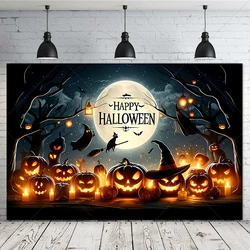 Halloween Backdrop/Party Decoration/Photo Banner Signs/Photography Background Props for Halloween Party Decoration Supplies