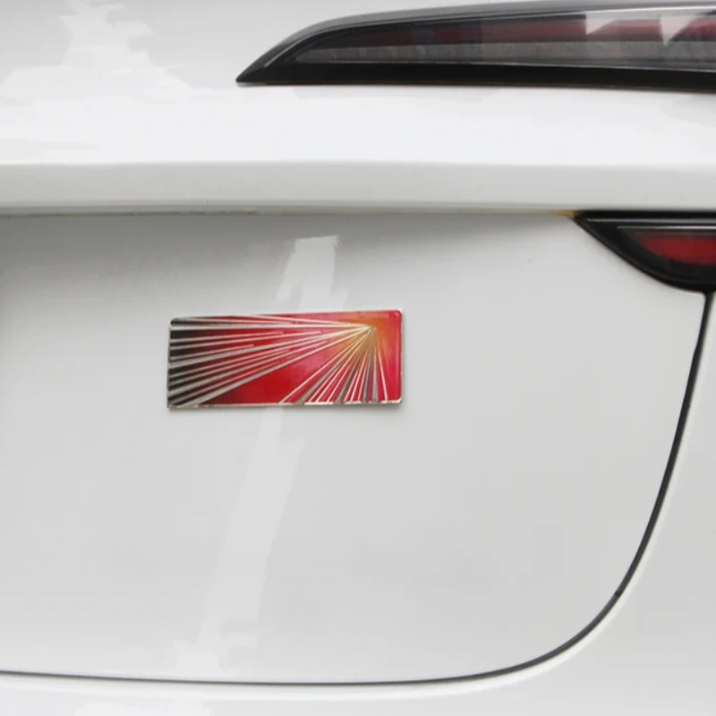 

For Tesla Model 3 Y S X First Anniversary Edition Tail Logo Sticker Label Badge Decorative Decal Car Modified Accessories