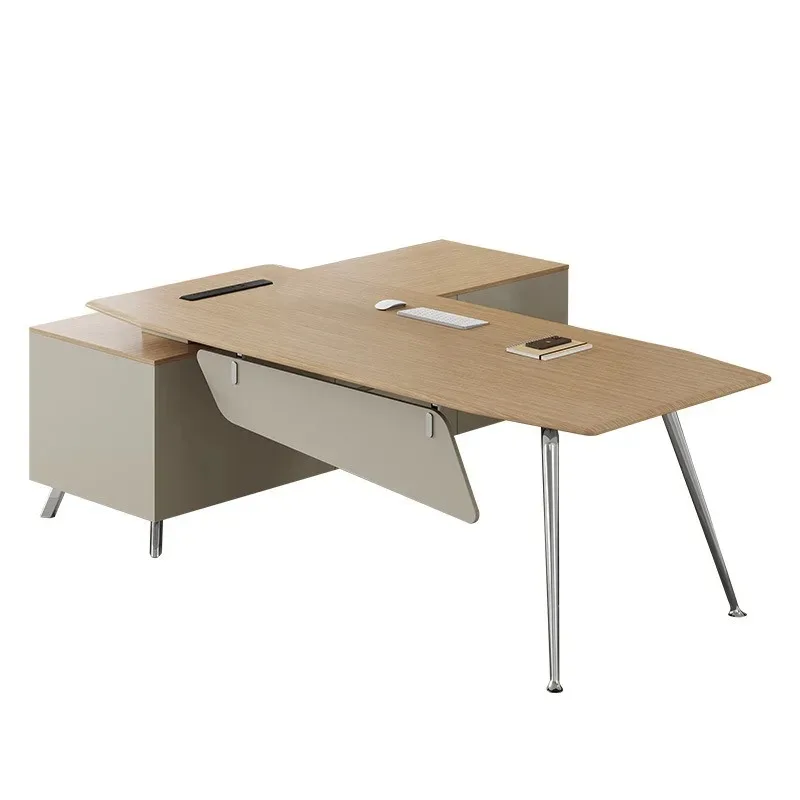 &Modern Executive Office Desk Set Wood Durable Storage Commercial Office Furniture Factory