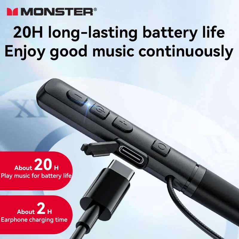 Monster AIRMARS SG03 Neckband Headset — Outdoor Sports Wireless Bluetooth Headphones, HD Call Stereo Music With Button Function - view 6