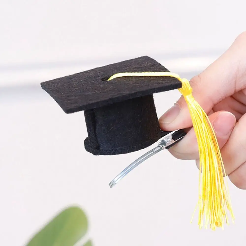 Mini sombrero de médico de la temporada de graduación, sombrero pequeño para Celebración de fiesta de graduación, sombreros de médico con borlas