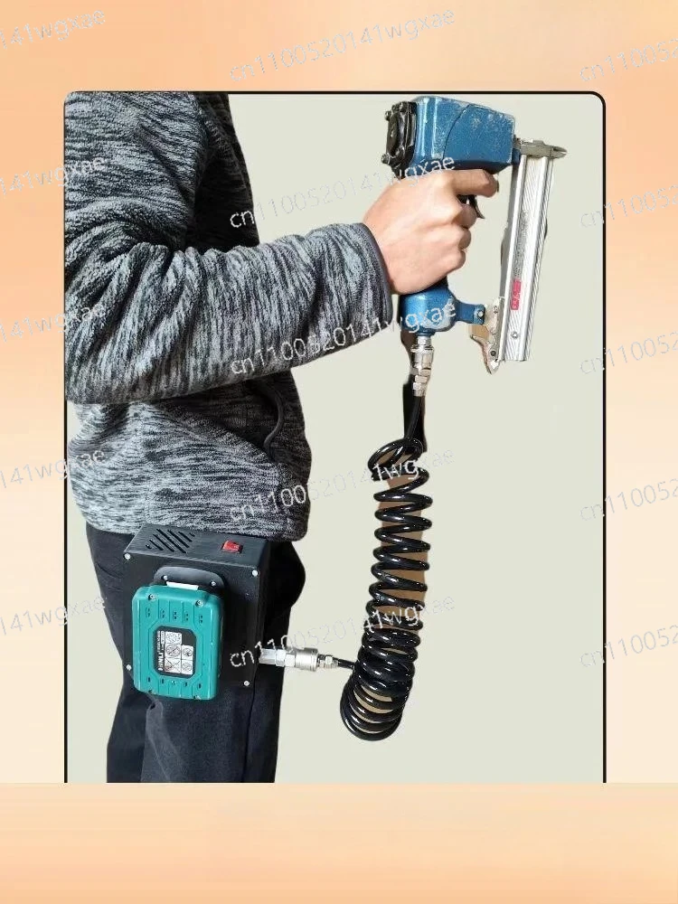 Dual Cylinder Mini Air Compressor Portable Air Filter Set for Home Improvement Woodworking
