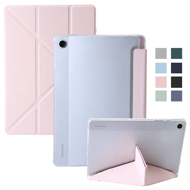 Funda trasera rígida de cuero acrílico para Samsung Tab A9, 8,7 