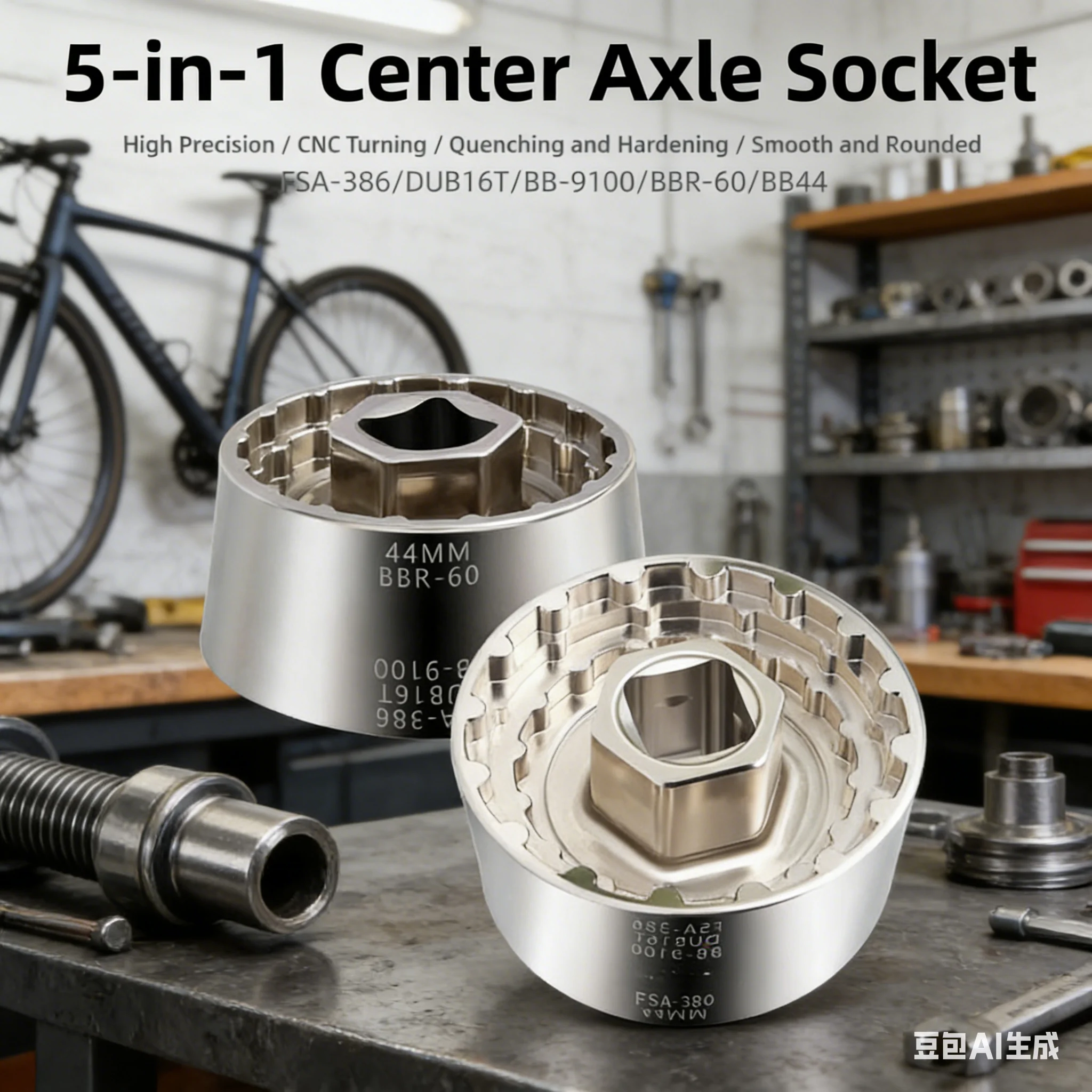 

Съемник каретки велосипеда 5-в-1 разборная втулка для 44 мм R60 BB-9100 DUB16T FSA386 аксессуары для обслуживания гнезда