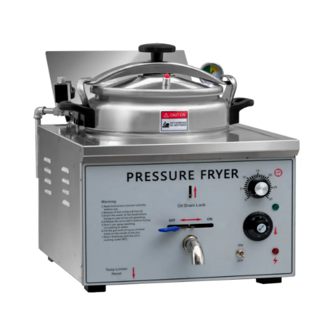 

Commercial electric desktop small 16L220V pressure fried chicken stove single cylinder pressure fryer stew pot